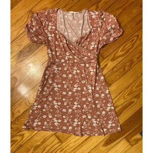 **SOLD** All in Favor Pink and White Mini Skater Dress